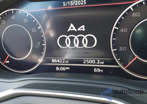 2017 Audi A4 2.0T Premium из США, поврежденный, VIN WAULNAF45HN043615